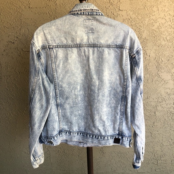 Rip Curl Acid Washed Blue Jean Jacket Size M - Picture 6 of 8
